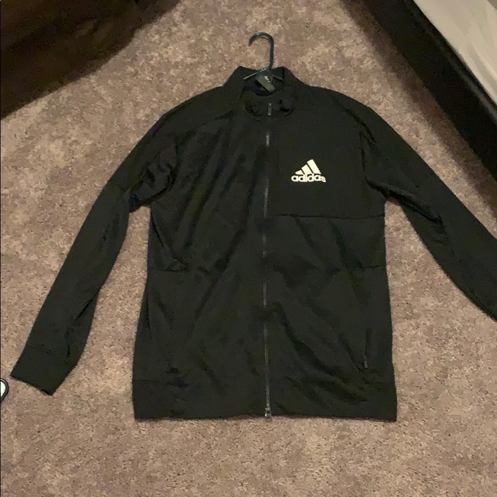 Black adidas zip up jacket